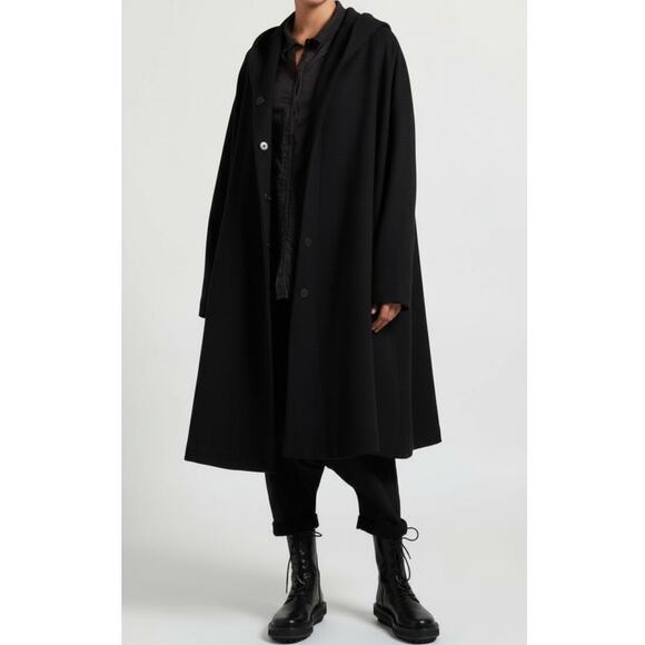 Rundholz Black Label Jackets & Blazers - Rundholz Black Label Oversized Coat Medium Wool Blend Architectural Minimalist